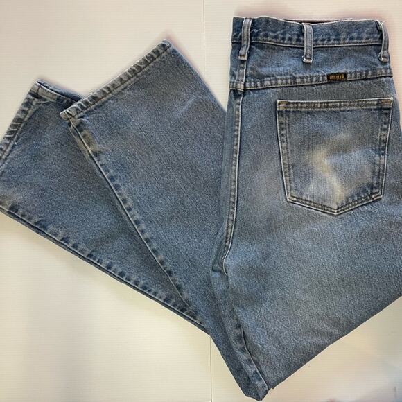 Vintage RUSTLER Jeans Mens 36 x 32 Straight Leg Denim 100% Cotton Western Cowboy - Picture 3 of 16